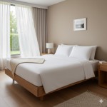 Ekonomik otel çarşafı 240x260cm çift kişilik pamuk polyester